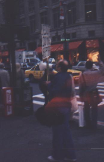 guy on street corner